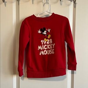Disney Red Mickey Mouse Kids Sweatshirt
